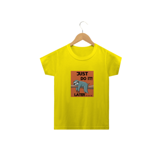 Nome do produto CAMISETA  CLASSIC INFANTIL, JUST DO IT LATER SONECA-2  A 14 ANOS
