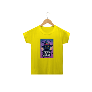 Nome do produto CAMISETA CLASSIC INFANTIL, TRICK OR TREAT-2 A  14 ANOS
