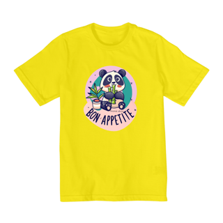 Nome do produto CAMISETA QUALITY INFANTIL, PANDINHA COMELÃO, BON APPETITE-10 A 14 ANOS