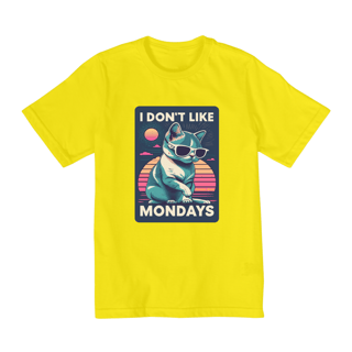 Nome do produto CAMISETA QUALITY INFANTIL CAT, I DON'T LIKE MONDAYS-2 A 8 ANOS 