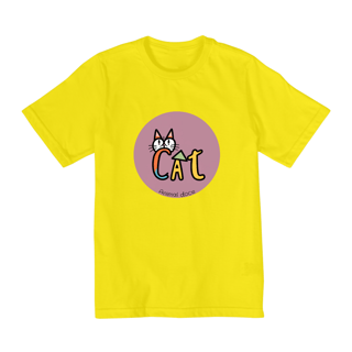 Nome do produto CAMISETA QUALITY INFANTIL, CAT LETRAS-2 A 8 ANOS