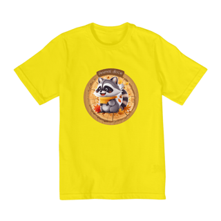 Nome do produto CAMISETA QUALITY INFANTIL, RACOON-2 A 8 ANOS
