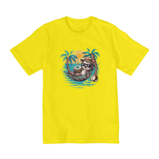 Nome do produto CAMISETA QUALITY INFANTIL, BICHO PREGUIÇA-2 A 8 ANOS