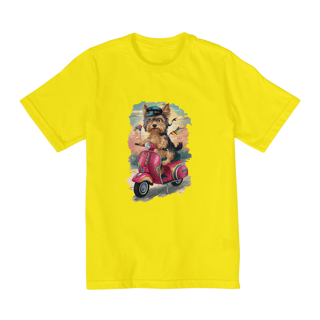 Nome do produto CAMISETA QUALITY INFANTIL, DOG YORKSHIRE VESPA