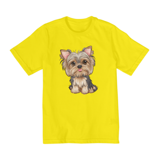 Nome do produto CAMISETA QUALITY INFANTIL, DOG YORKSHIRE-10A14 ANOS