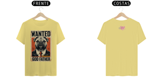 Nome do produto CAMISETA T-SHIRT ESTONADA F/V, DOG BULLDOG GOD FATHER