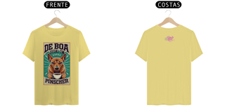 Nome do produto CAMISETA T-SHIRT ESTONADA F/V, DOG DE BOA IGUAL UM PINSCHER 