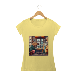 Nome do produto CAMISETA BABY LONG ESTONADA, FRIENDS 