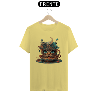 Nome do produto CAMISETA T-SHIRT ESTONADA, CAT IN THE CUP
