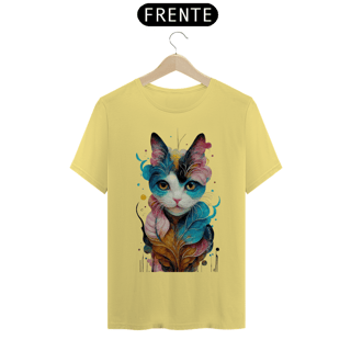 CAMISETA T-SHIRT ESTONADA, LEAF CAT