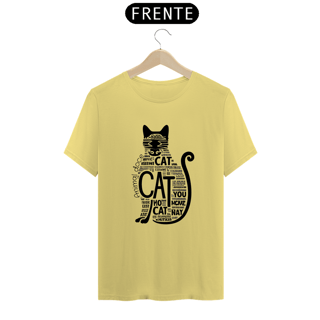 Nome do produto CAMISETA T-SHIRT ESTONADA, CAT LETRAS
