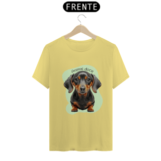 Nome do produto CAMISETA T-SHIRT ESTONADA DOG, MINIATURE DACHSHUND