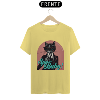 Nome do produto CAMISETA T-SHIRT ESTONADA CAT, SPY ME  BABY 