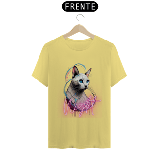 Nome do produto CAMISETA T-SHIRT ESTONADA, CAT NIGHT