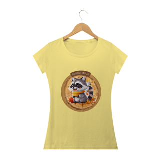 Nome do produto CAMISETA BABY LONG ESTONADA, RACOON