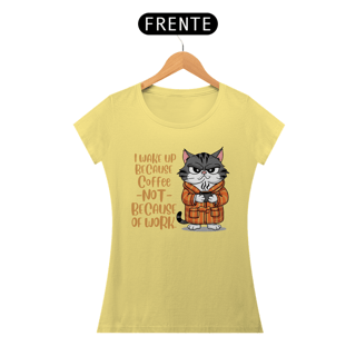 Nome do produto CAMISETA BABY LONG ESTONADA, CAT COFFEE