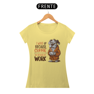 Nome do produto CAMISETA BABY LONG ESTONADA, DOG COFFEE