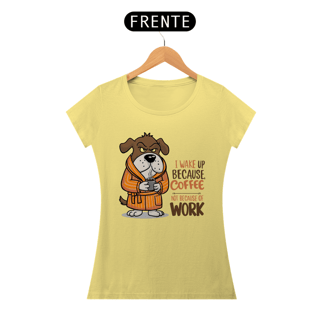 Nome do produto CAMISETA BABY LONG ESTONADA, DOG COFFEE