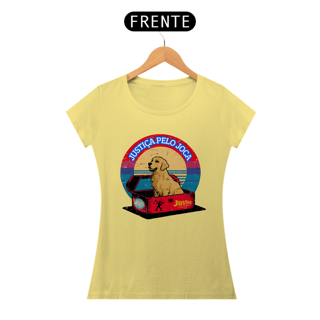 Nome do produto CAMISETA BABY LONG ESTONADA JUSTIÇA PELO JOCA