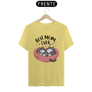 Nome do produto CAMISETA T-SHIRT ESTONADA CAT, BEST MOM EVER 