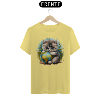 Nome do produto CAMISETA T-SHIRT ESTONADA, CAT PLANETA