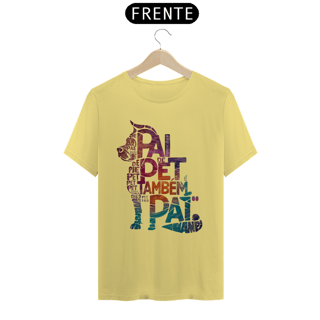 Nome do produto CAMISETA T-SHIRT ESTONADA DOG, PAI DE PET TAMBÉM E PAI