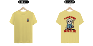 Nome do produto CAMISETA T-SHIRT ESTONADA, DOG JASON BE KIND TO ANIMALS