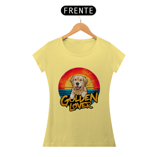 Nome do produto CAMISETA BABY LONG ESTONADA, DOG GOLDEN LOVER