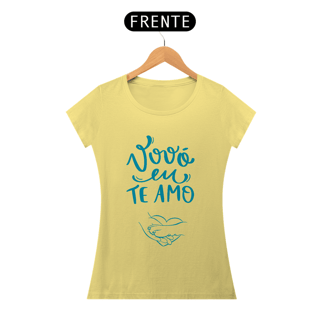 Nome do produto CAMISETA BABY LONG ESTONADA, PET VOVÓ EU TE AMO 