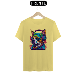 Nome do produto CAMISETA T-SHIRT ESTONADA, DOG MUSIC