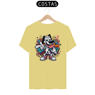Nome do produto CAMISETA T-SHIRT ESTONADA COSTAS, DOG DÁLMATA 