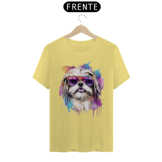 Nome do produto CAMISETA T-SHIRT ESTONADA, DOG SHIH-TZU FASHION