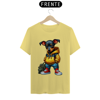 Nome do produto CAMISETA T-SHIRT ESTONADA, DOG PINSCHER STYLISH