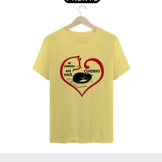 Nome do produto CAMISETA T-SHIRT ESTONADA, CAT ADOTE