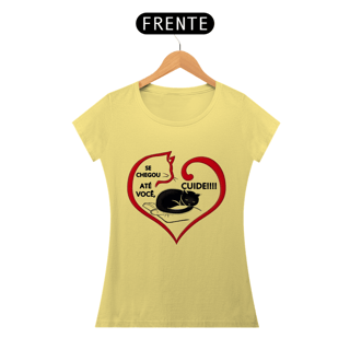Nome do produto CAMISETA BABY LONG ESTONADA, CAT ADOTE