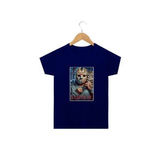 Nome do produto CAMISETA CLASSIC INFANTIL CAT, LINHA FILME JASON I LOVE IT SEXTA FEIRA 13-2 A 14 ANOS 