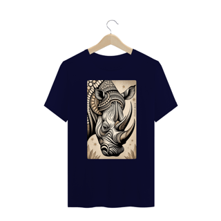 Nome do produto CAMISETA T-SHIRT PLUS SIZE, RHINO MAORI