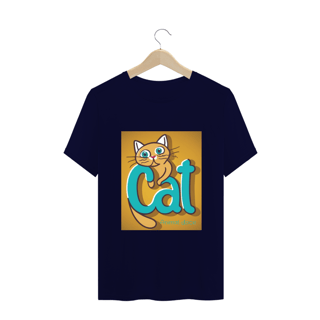 Nome do produto CAMISETA T-SHIRT PLUS SIZE, CAT LETRAS