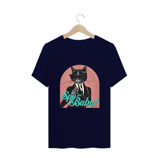 Nome do produto CAMISETA T-SHIRT PLUS SIZE CAT, SPY ME BABY