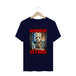 Nome do produto CAMISETA, T-SHIRT PLUA SIZE CAT, JASON INSEPARAVEIS ATE A MORTE SEXTA FEIRA 13