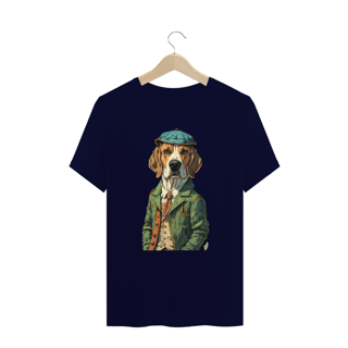 Nome do produto CAMISETA T-SHIRT PLUS SIZE, DOG BEAGLE SHERLOCK HOLMES