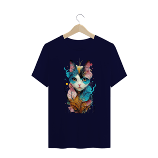 Nome do produto CAMISETA T-SHIRT PLUS SIZE, LEAF CAT 