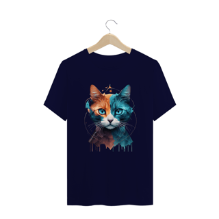 Nome do produto CAMISETA T-SHIRT PLUS SIZE, COLORFUL CAT