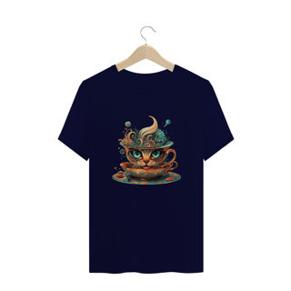 Nome do produto CAMISETA T-SHIRT PLUS SIZE, CAT IN THE CUP