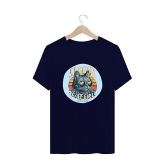 Nome do produto CAMISETA T-SHIRT PLUS SIZE, CAT GIRL