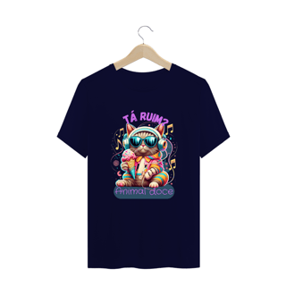 Nome do produto CAMISETA T-SHIRT PLUS SIZE CAT, TA RUIM