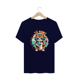 Nome do produto CAMISETA T-SHIRT PLUS SIZE CAT, TA RUIM