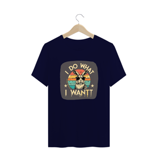 Nome do produto CAMISETA T-SHIRT PLUS SIZE RABBIT, I DO WHAT I WHANT