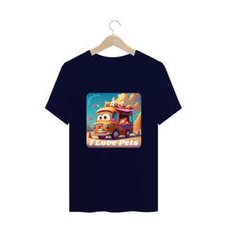 Nome do produto CAMISETA T- SHIRT PLUS SIZE, I LOVE PETS 