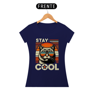 Nome do produto CAMISETA BABY LONG CLASSIC CAT, STAY COOL